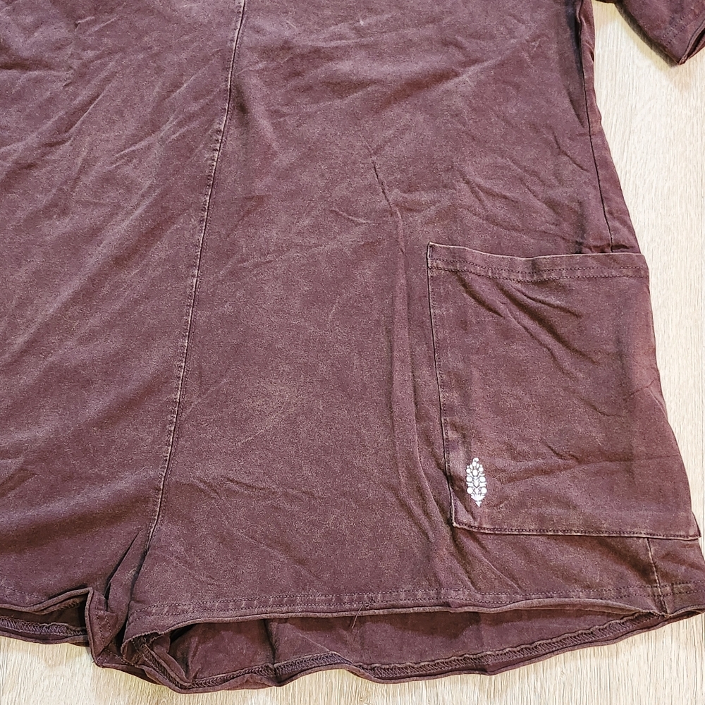 Free People Hot Shot Tee Romper NWOT - Picture 3 of 7